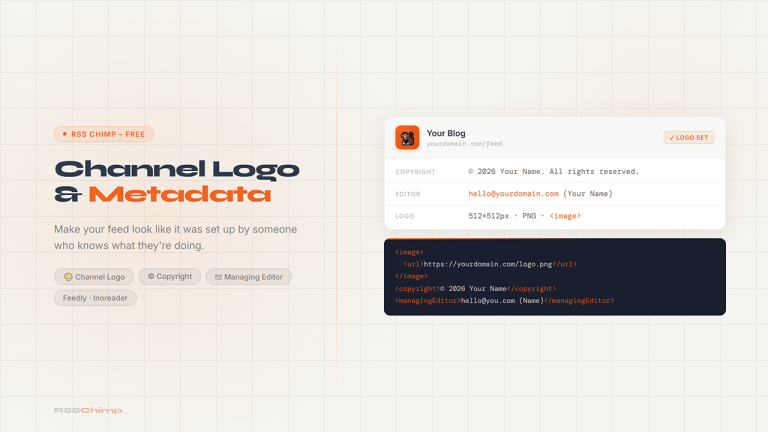 How to Add a Logo and Metadata to Your WordPress RSS Channel